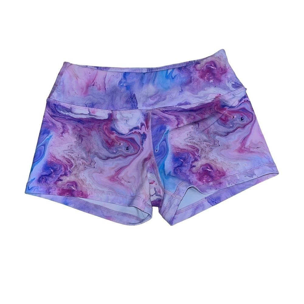 Savage Barbell Purple Biker Shorts